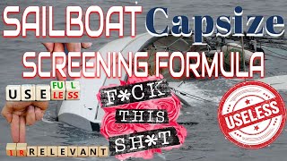 Sailboat capsize screening formula