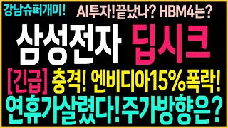 [삼성전자 주가 전망]중국딥시크숏크!엔비디아13%폭락!연휴가살렸다?HBM4개발완료!엔비디아공급!외인매수돌아온다!