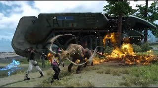 【FFXV】地面から帝国船生えてきた　帝国軍と遊ぶ　Part2