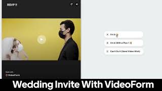 How to Create a Creative Wedding Invite? Interactive Wedding Invite with VideoForm