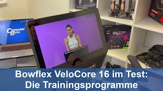Bowflex VeloCore im Test: Die Trainingsprogramme