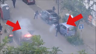 Hamburg in Flammen!! 07.07.2017 | Schwarzer Block setzt Autos in Brand!!!