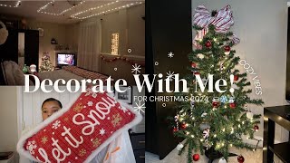 VLOG DIARIES🎄🎅🏽☕️❄️| Christmas 2024 room makeover|