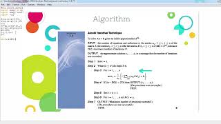 Python Programming for Jacobi's Method