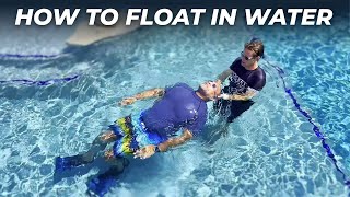 How to Float in Water for Beginners - Easy Back Float Swimming