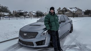 CTS-V IN A BLIZZARD 🥶