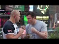 Fedor Emelianenko vs. Chael Sonnen Workout Staredown - MMA Fighting