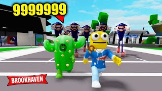 ODA TEAM JAUNE \u0026 CACTUS AKARO VS 999999 SHIN SONIC - BROOKHAVEN RP ROBLOX