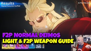 FULL F2P NORMAL DEIMOS WOBL GUIDE! LIGHT TEAM \u0026 2 F2P WEAPONS! [Solo Leveling: Arise]