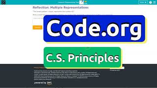 Code.org Code.org Lesson 6.1 Representing Text | Tutorial with Answers | Unit 1 CS Principles