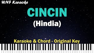 Hindia - Cincin Karaoke Full Band (Original Key \u0026 Chord)