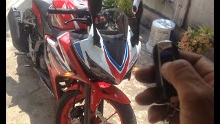 CBR150Rปี2019สตาร์ทรีโมทติดตั้งสัญยานกันโขมย โทร. 0870431787