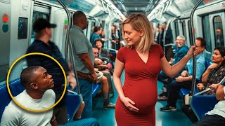 Dark Skinned Man Gives Up His Seat To A Pregnant Woman  Then The Unthinkable Happens!