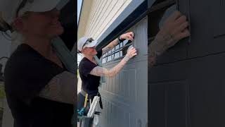 😢She broke this clients garage door!!! #satisfying #just kidding # Crushing it