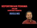 KEPENTINGAN PENAMA DALAM TAKAFUL - ROSLI MS