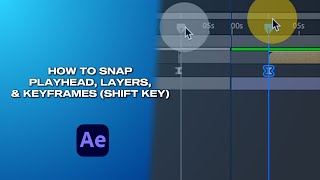 How to Snap Playhead, Layers & Keyframes in After Effects Shift Key