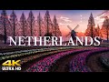 FLYING OVER NETHERLANDS (4K UHD) - Relaxing Music With Beautiful Nature Videos - 4K UltraHD video