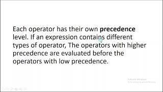 Operator Precedence | Visual Basic | Chapter # 4 part 6