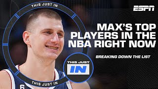 Max Kellerman's top players in the NBA right now 🏀 | This Just In