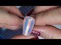 🔮 aurora nails trend 2021 angel paper gel nail art design tutorial how to do korean trend