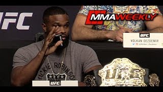 Sparks Fly Between Tyron Woodley and Darren Till at the UFC 25th Anniversary Press Conference