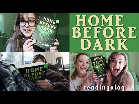 Reading at Home Before Dark with Rachel Reading Vlog