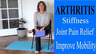 CHAIR YOGA | ARTHRITIS | Improve Mobility (Stiffness Joint Pain Relief) 15 Min. | Yoga with Ursula