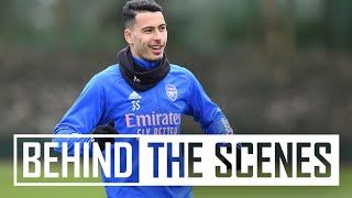 🔥  What a finish from Martinelli | Behind the scenes at Arsenal training centre