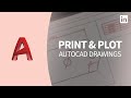 AutoCAD Tutorial - How to PRINT AND PLOT a drawing