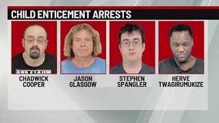 4 arrested following sting operation targeting child sexual predators