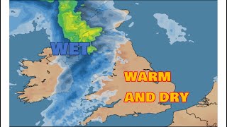 Warm plus Dry in South and East, Wet in North and West? 10th August 2021