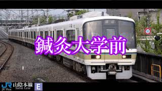 [haru×獣猫P]駅名記憶！ゲキヤクが「ばけものぐるい」で嵯峨野・山陰本線(京都～米子)の駅名を歌います