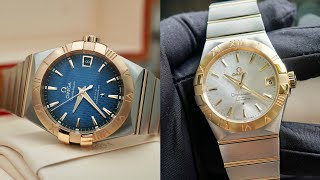 [Cặp Đôi Đón Tết 2023] Omega Constellation Automatic 38mm Mặt Caro, 12320382102008 12320382103001