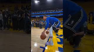 Steph Curry getting loose before his sixth NBA Finals appearance 🏀 | #shorts