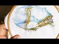 fiber art embroidered landscape