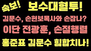 특집!  김문수, 전광훈과 손절후 손현보 목사와 손잡나?  홍준표와 김문수 힘 합친다.