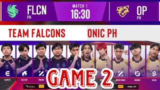 ហ្គេមទី 2: Onic PH Vs Team Falcons | Snapdragon Challenge Finals Playoffs Day 5