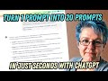 Turning 1 prompt into 20 prompts with ChatGPT