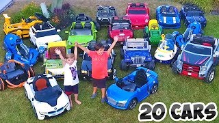 20 Power Wheels and Kids Vehicles Pretend Play Car Wash