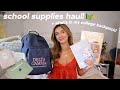 SCHOOL SUPPLIES HAUL & what's in my college backpack! 🎒✏️