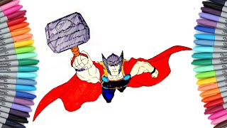 THOR #6 Coloring Pages | AVENGERS | How to Color Thor | Coloring for Kids |