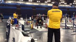 IWF Houston training hall Colombian power clean power jerk