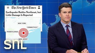 Weekend Update: Trump Claims Biden Is on Cocaine, Earthquake Rattles Northeast -