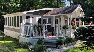 The Most Beautiful Lake Winnipesaukee Park Model with Amazing Porch and Deck