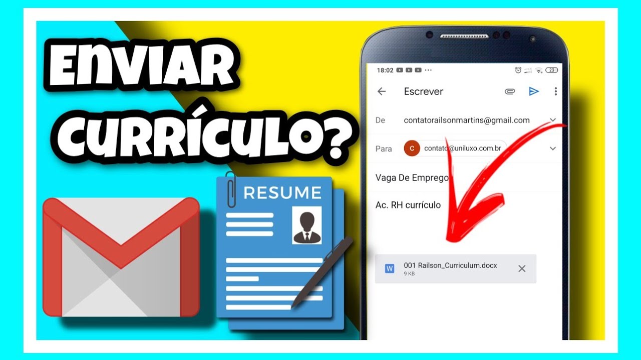 COMO ENVIAR CURRÍCULO POR E-MAIL ATRAVÉS DO CELULAR - Atomic Papers ...