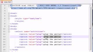 XHTML and CSS Tutorial 42 Drop Down Lists YouTube 360p
