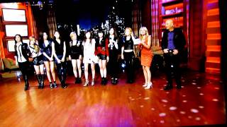 Girls' Generation On Live! With Kelly (SNSD - The Boys) February 1, 2012 [PART 2]