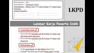 POINT PENTING DAN LANGKAH MEMBUAT  LEMBAR KERJA PESERTA DIDIK (LKPD)