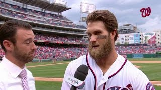 PHI@WSH: Harper discusses his walk-off home run