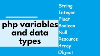 #05 Variables & Data Types in PHP | PHP Tutorial for Beginners